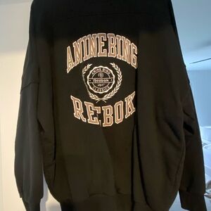 Anine BingxReebok Black Crew Neck Sweatshirt